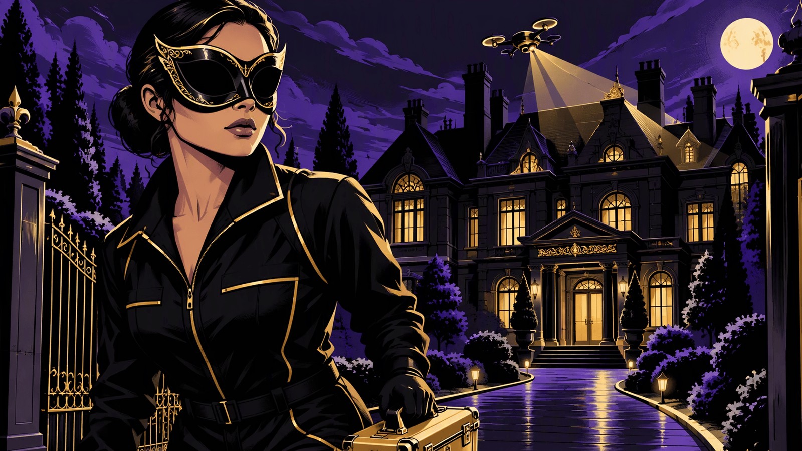 Maintenance — masked comic noir contractor marketplace