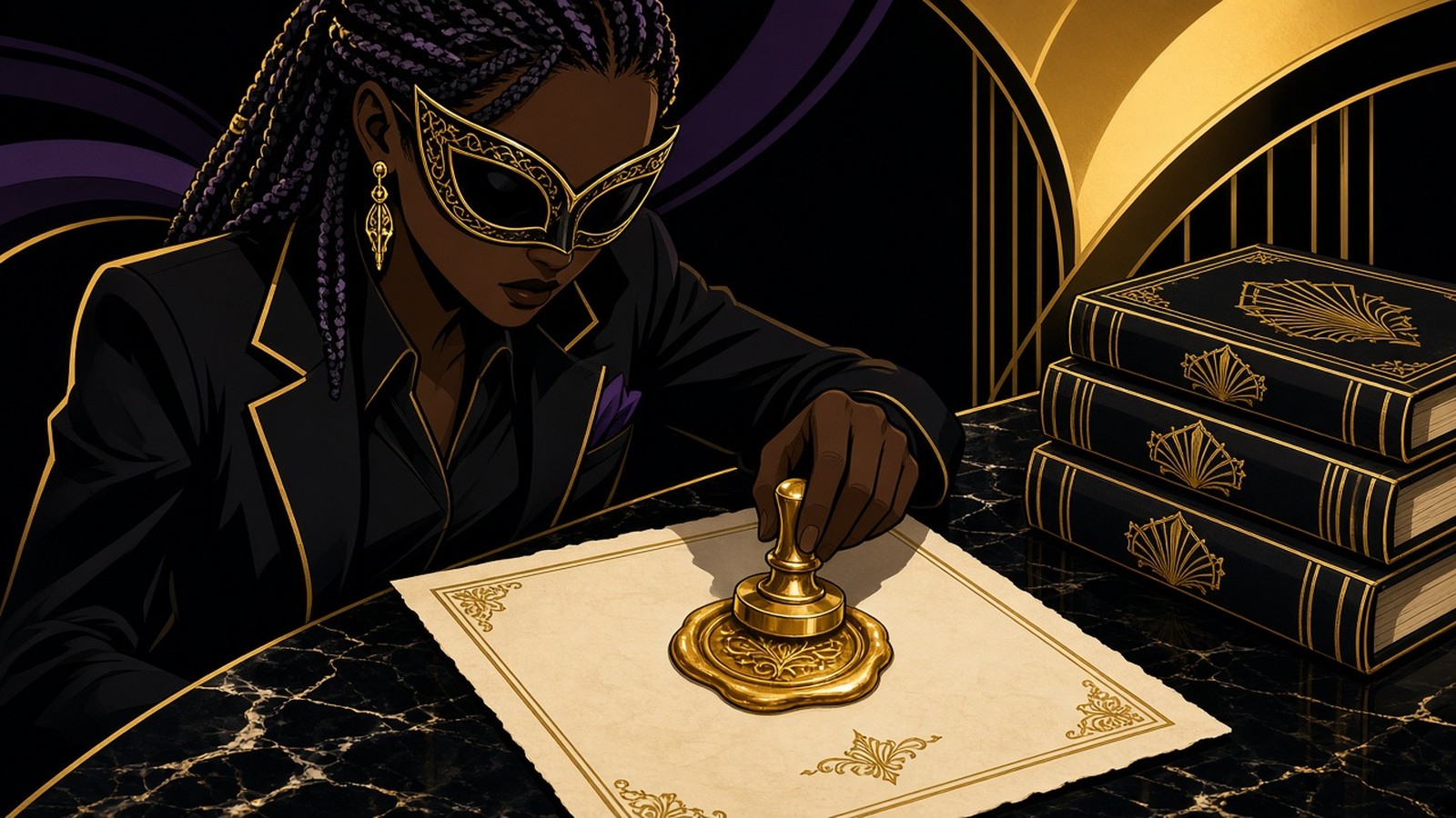 Boojee Entity — masked comic noir entity services