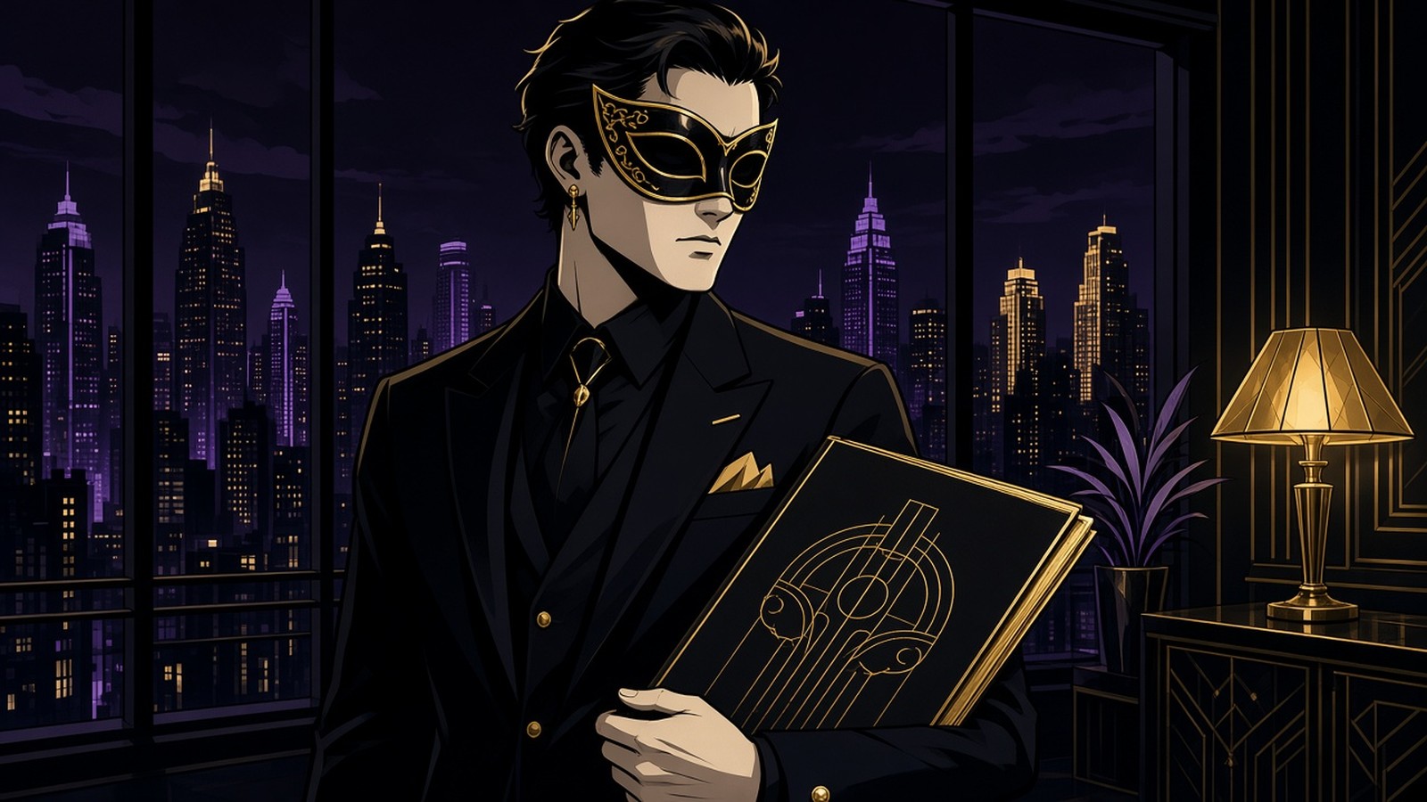 Invest — masked comic noir investor relations