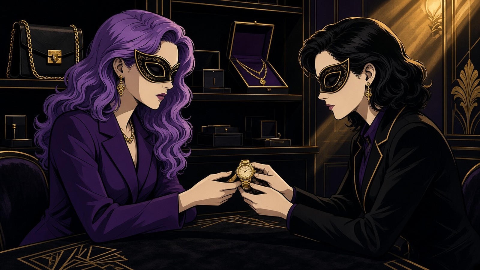 Marketplace — masked comic noir private P2P