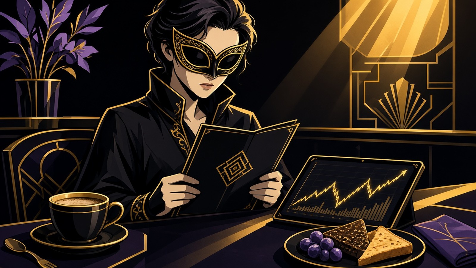 The Boojee Brief — masked comic noir news desk