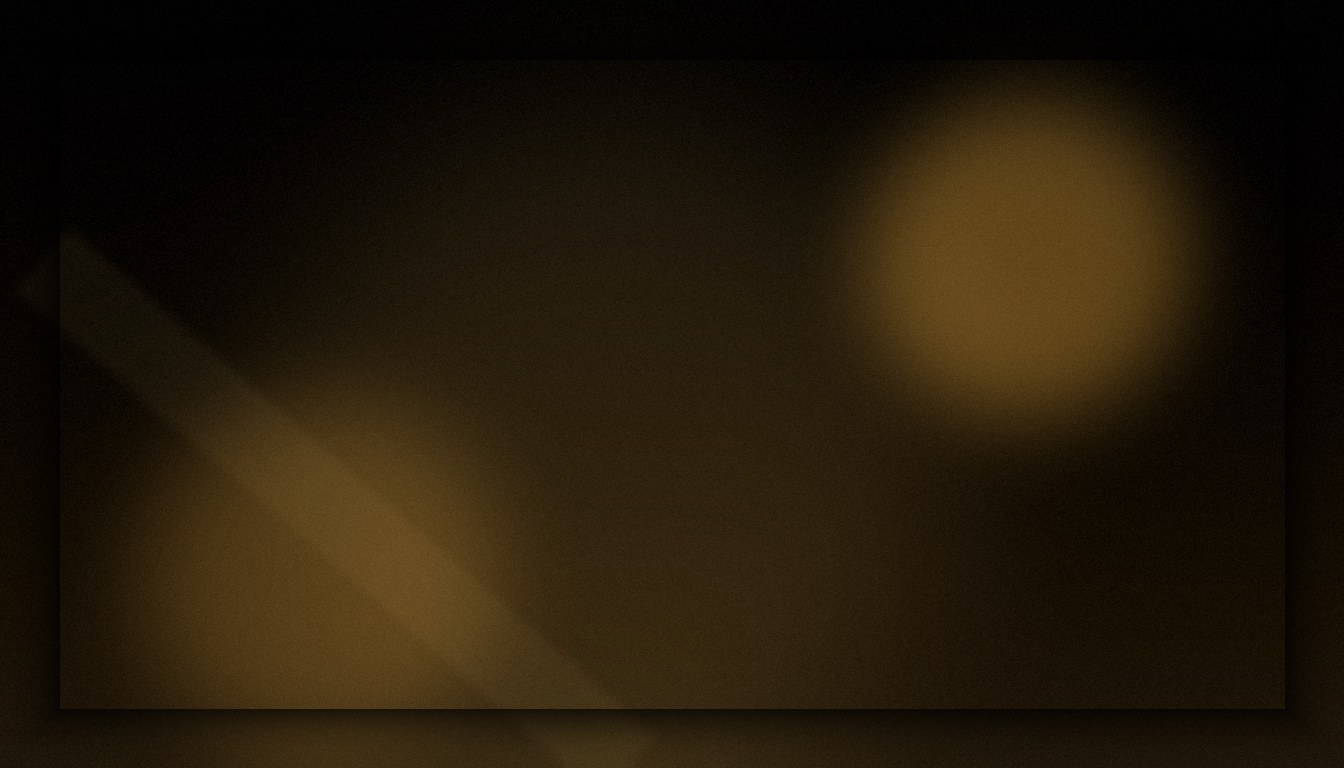 Warm golden ambient light — a cozy, inviting presence